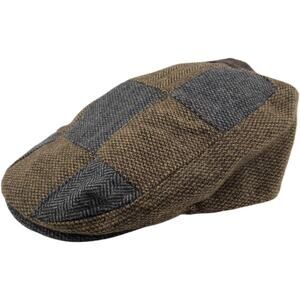 Daniel Cremieux Blue Label Driver Hat Multicolor Patchwork Small/Medium NEW